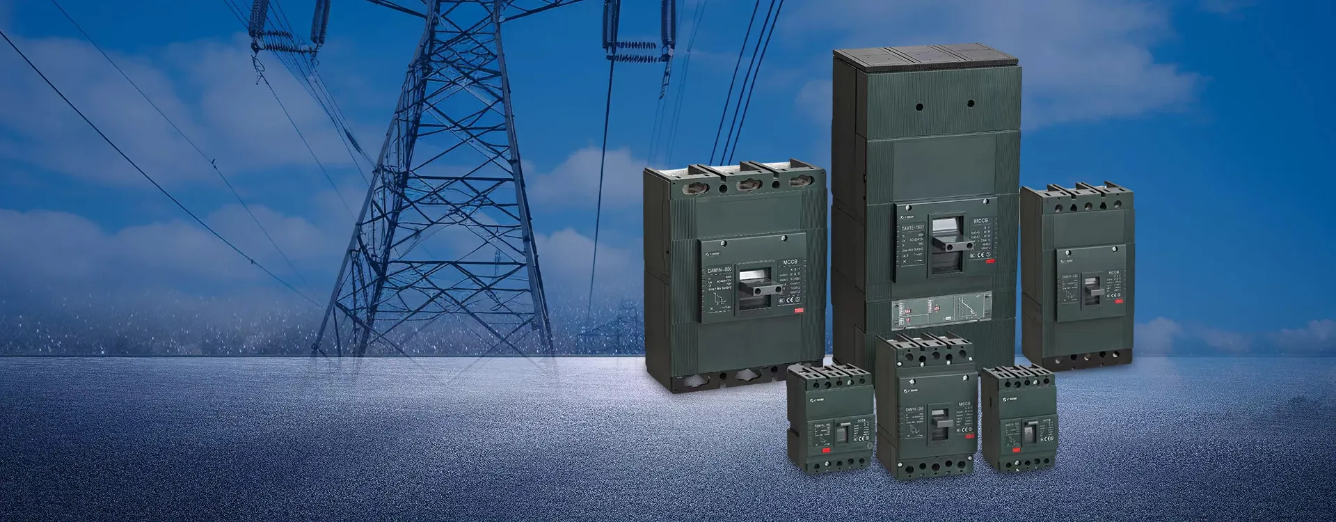CDADA Low-Voltage Electrical Solutions - CE Certified MCCB MCB DC Breakers for Industrial and Solar Project