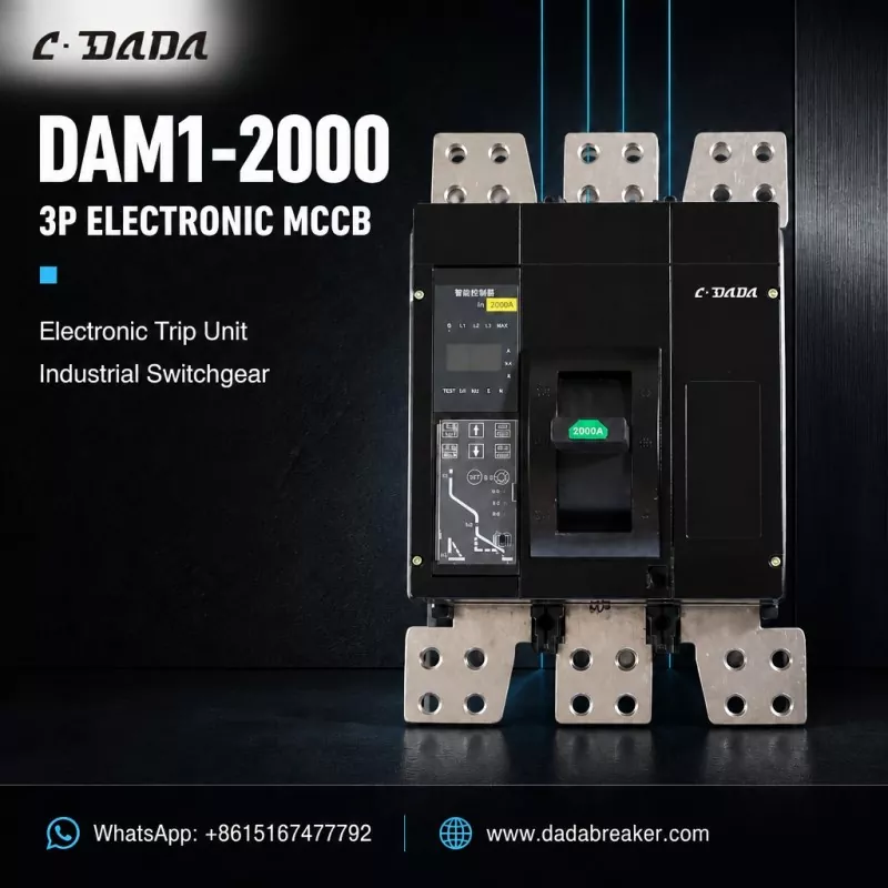 DAM1-2000 Ηλεκτρονικό MCCB 3P για βιομηχανικούς διακόπτες | C·DADA Electric